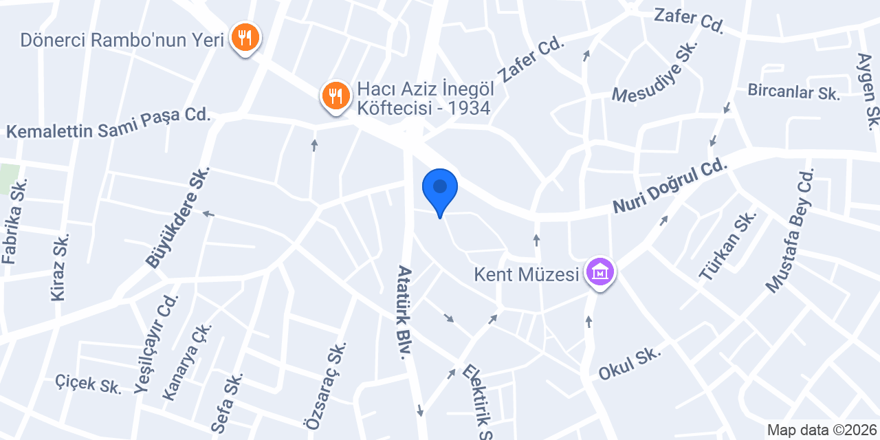 T.C. Inegöl 2. Noterliği konumu