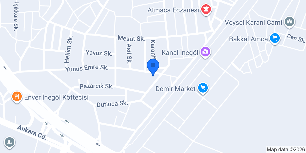 Sertler Halı Yıkama konumu