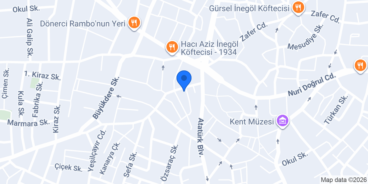 İNEGÖL CİTY BAY-BAYAN TERZİSİ konumu
