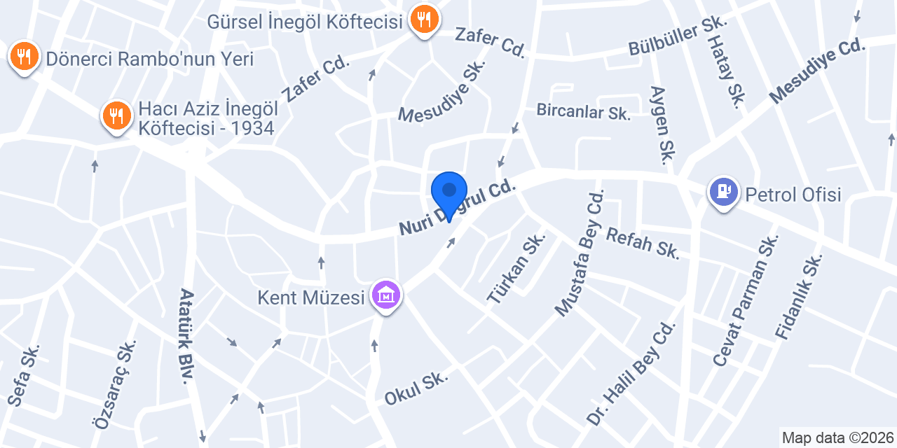 DENİZ ECZANESİ İNEGÖL konumu
