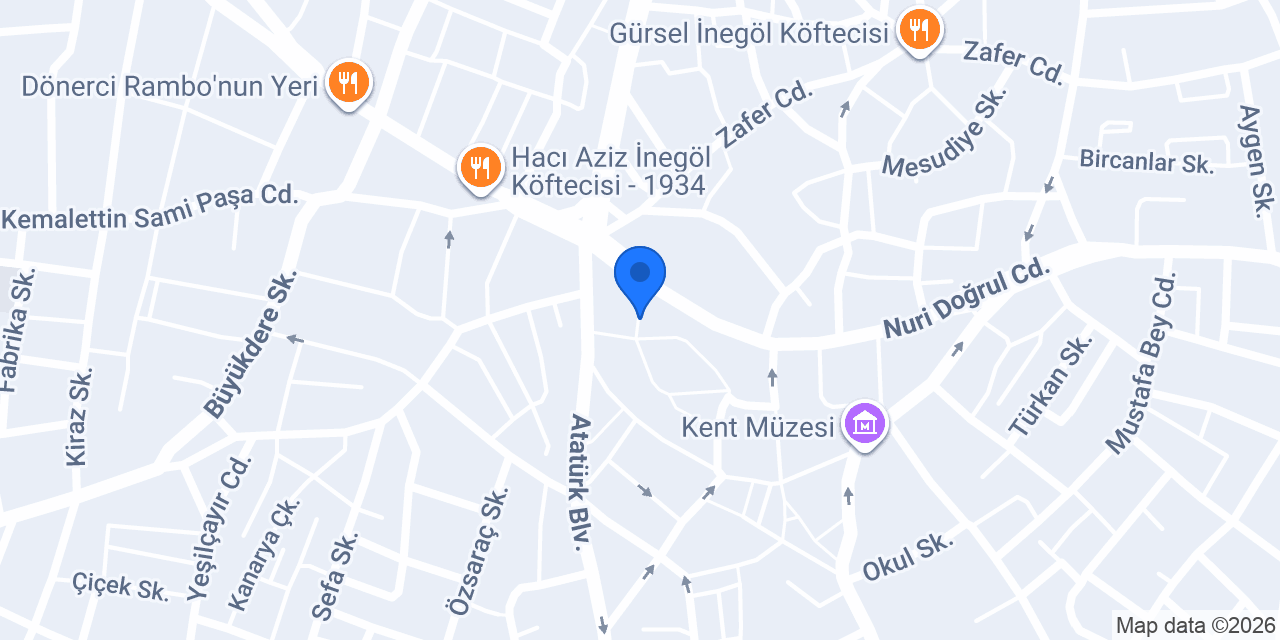 Osmanlı Döner İNEGÖL konumu