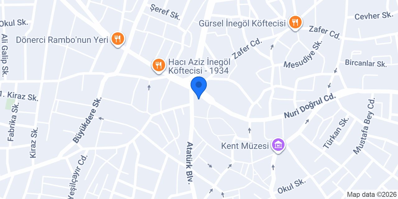 Cep Hastanesi konumu
