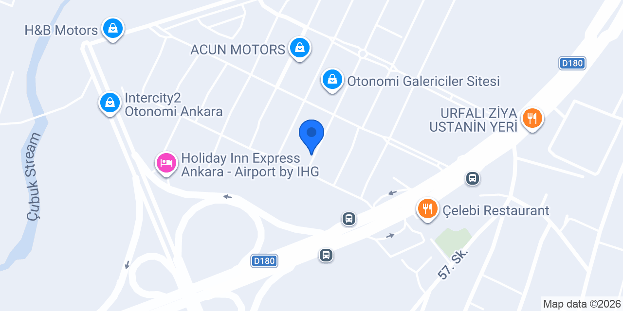 Bilgin Otomotiv konumu