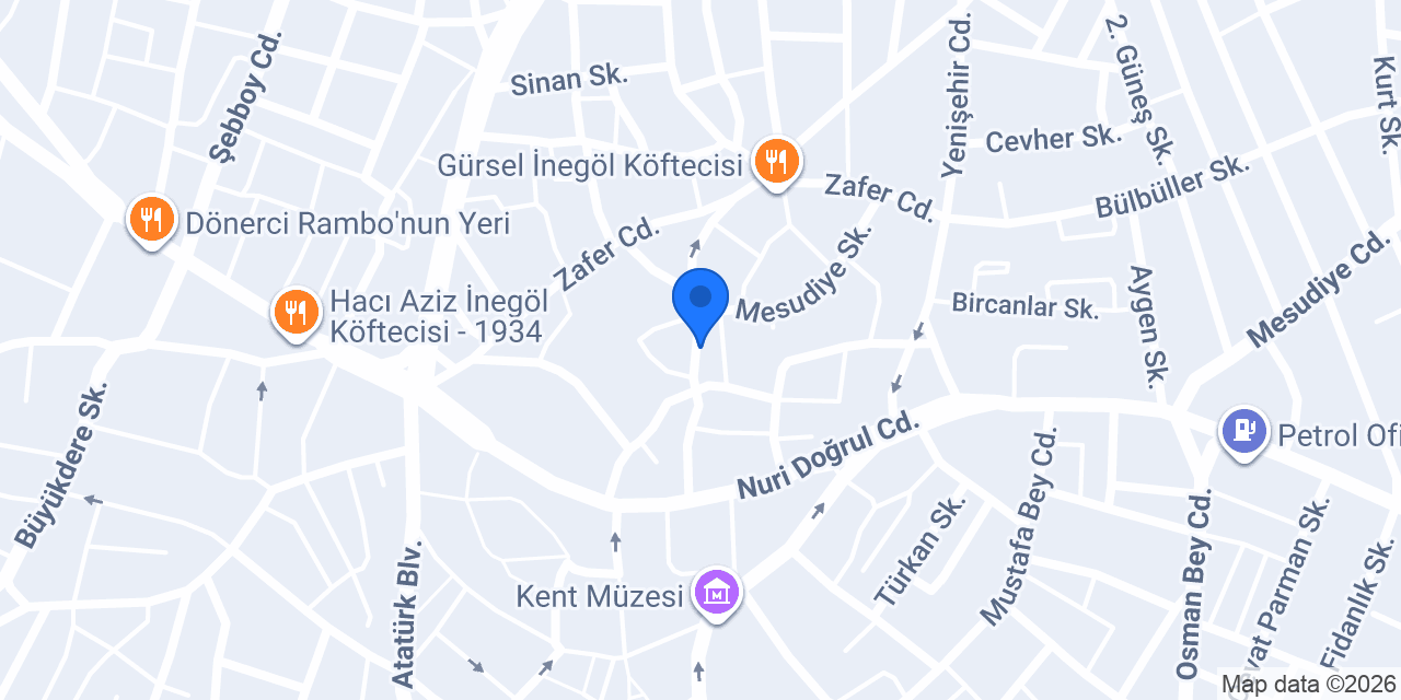 Terzi Ali Usta konumu