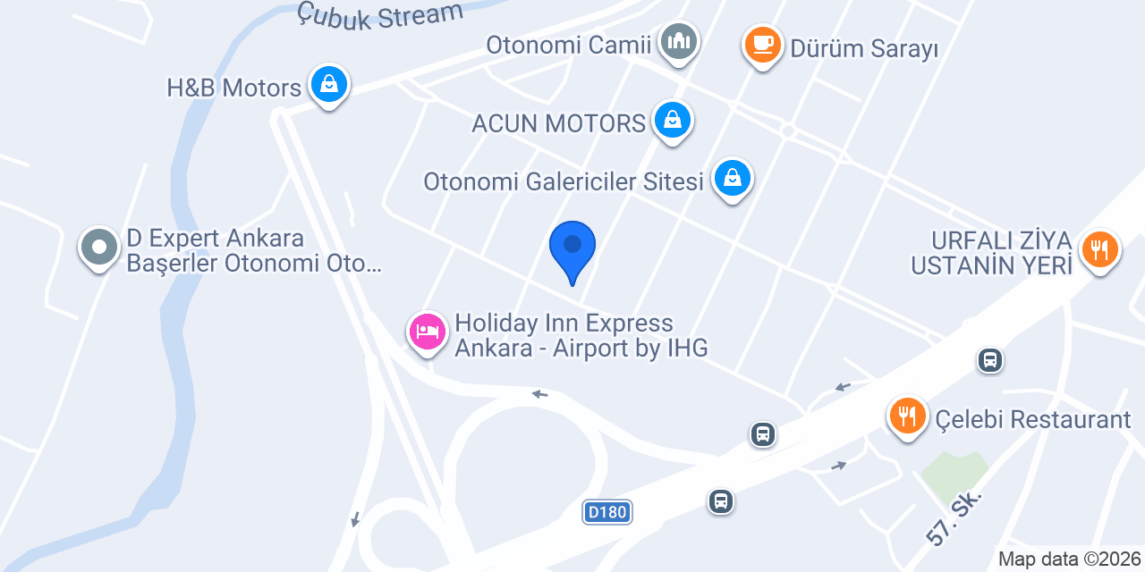 Oto Center konumu