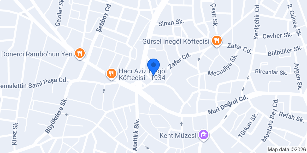 İnci Kırtasiye konumu