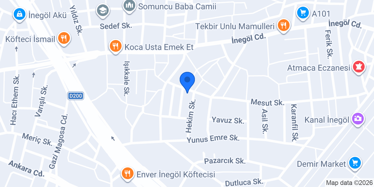 Ali İpek Aile Sağlığı Merkezi konumu