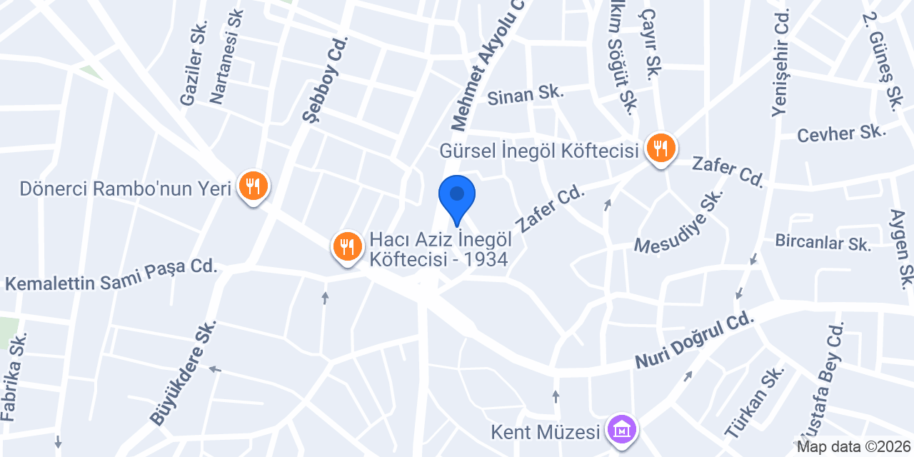 İneğöl Pidecim konumu