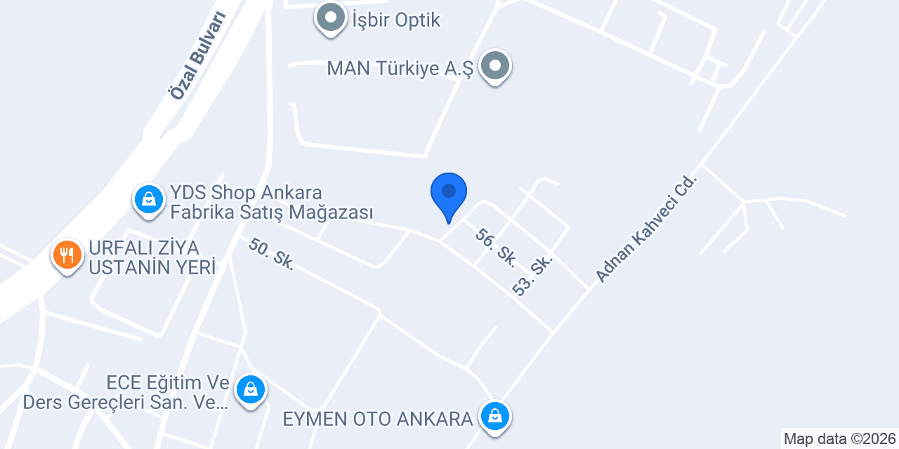 TOYGUR MOTORS ANKARA konumu
