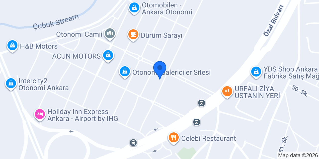 Kahraman Otomotiv konumu