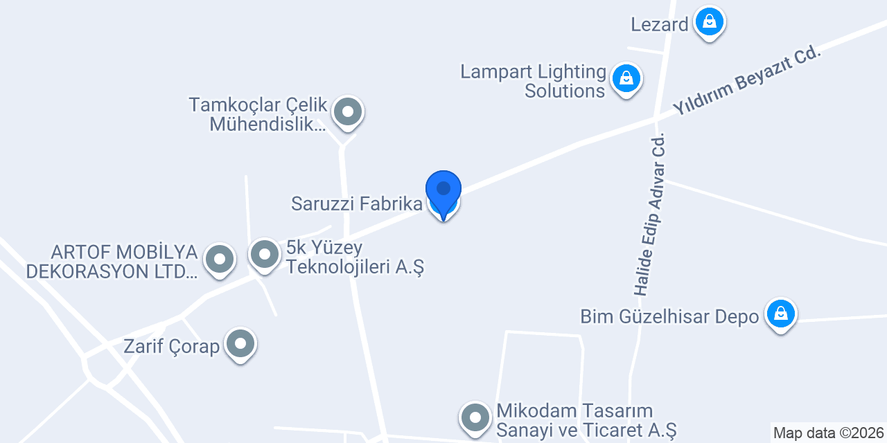 Saruzzi Fabrika konumu