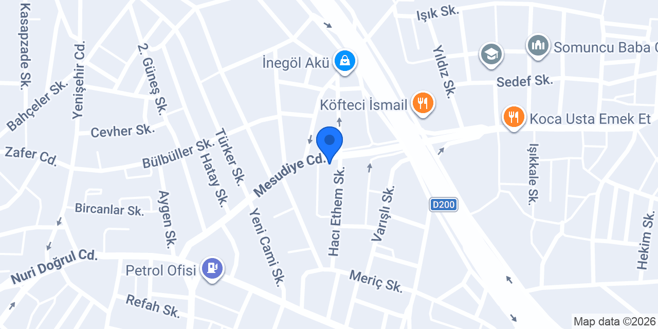 KAĞITHANE (İNEGÖL DUVAR KUMAŞI,DUVAR KAĞIDI ) konumu
