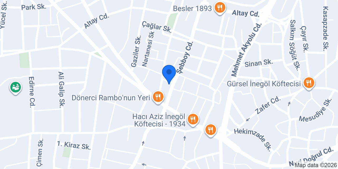 Şahin Yapı Malzemeleri konumu