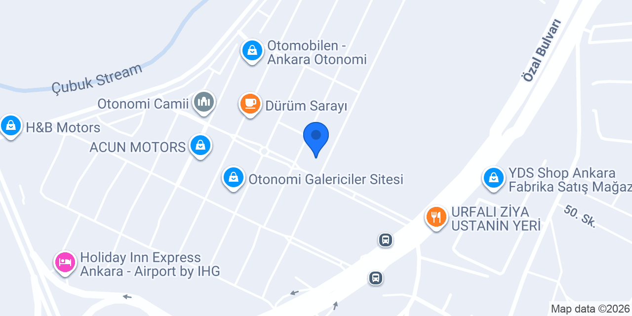 ÖZ YILMAZLAR OTOMOTİV konumu