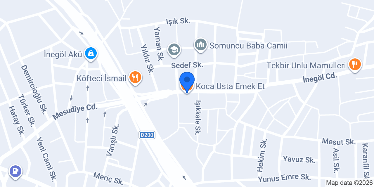 Koca Usta Emek Et konumu