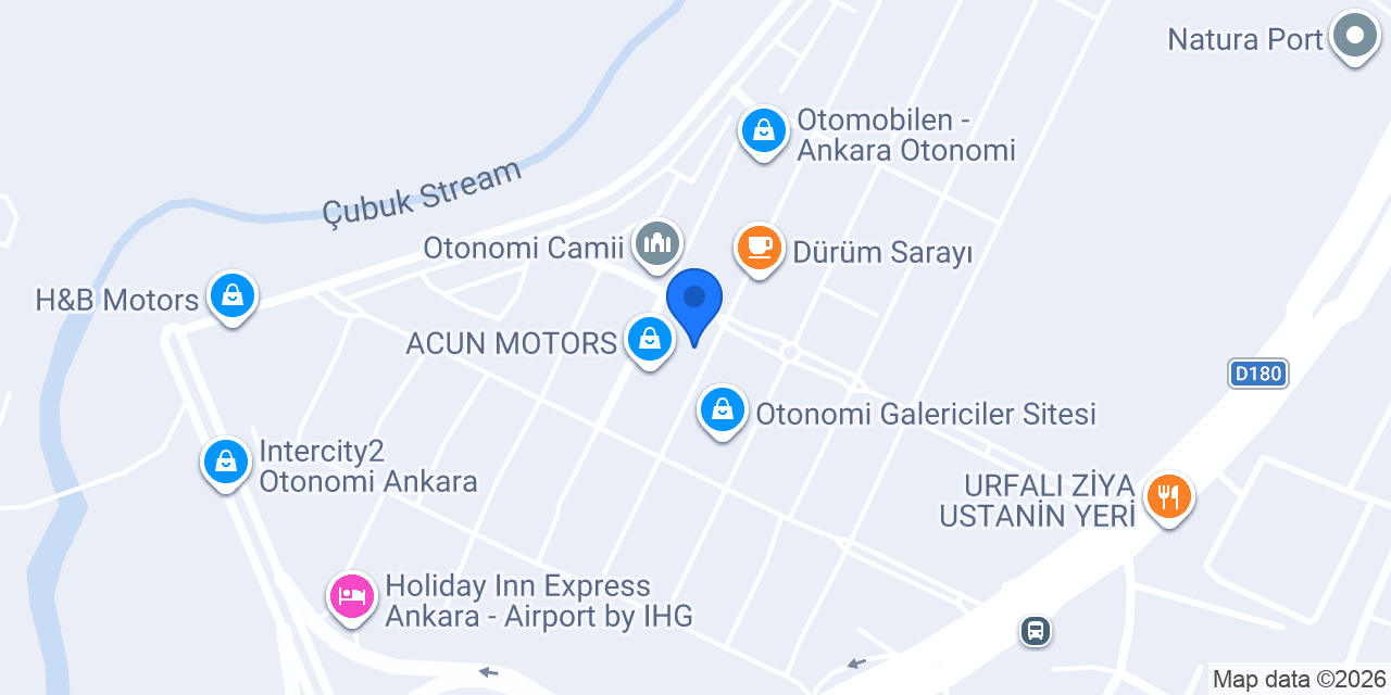 Anıl Otomotiv konumu