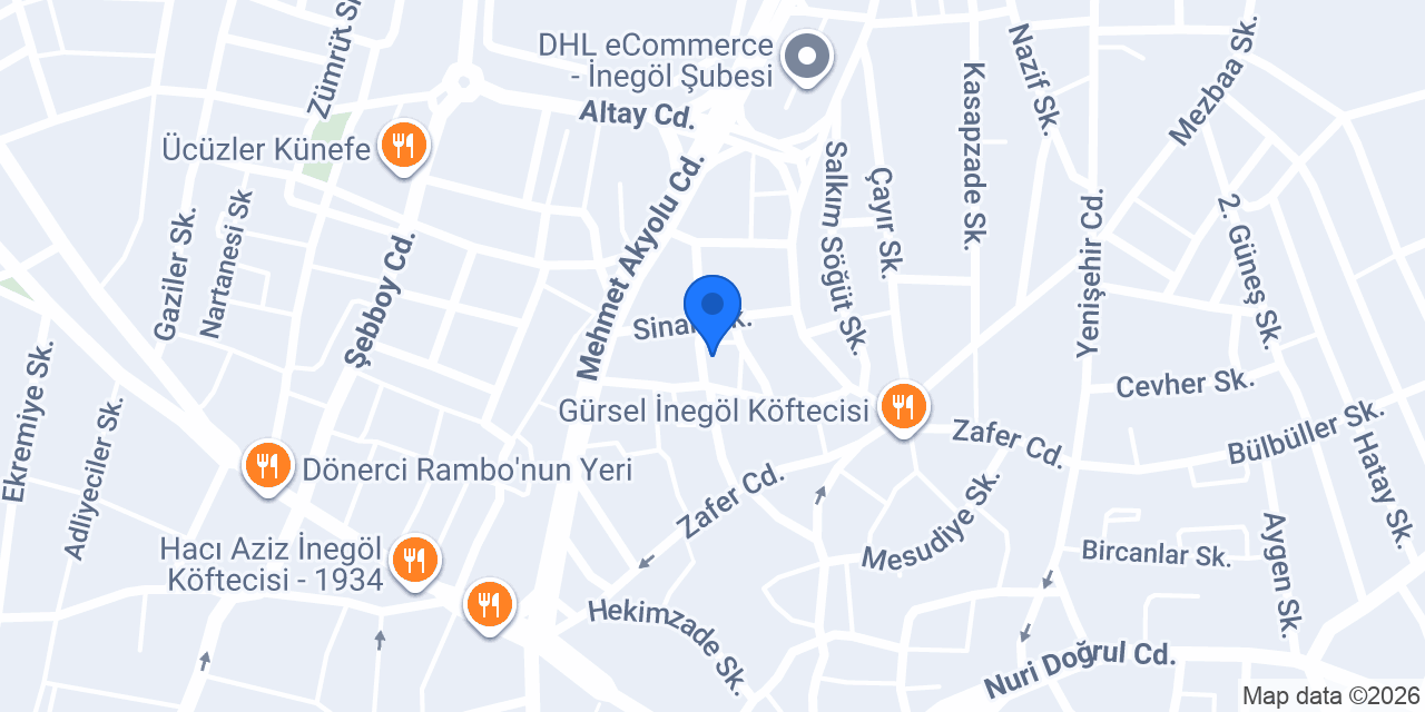 UYSALLAR İNŞAAT İNEGÖL konumu