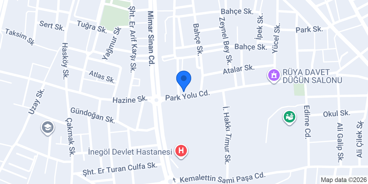 Bulvar Şimşek Eczanesi konumu