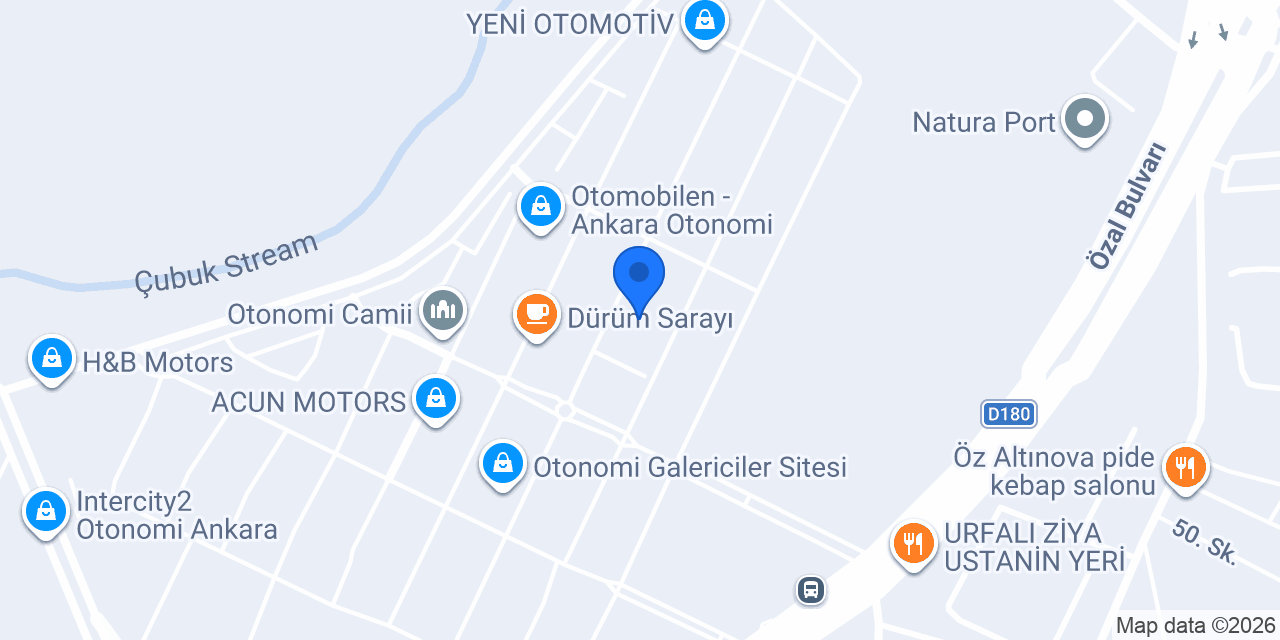 Ateş Otomotiv konumu