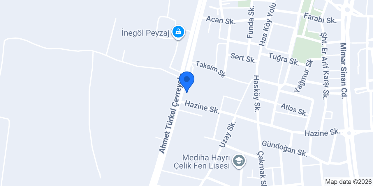 İnegöl özel Pırlanta koleji konumu