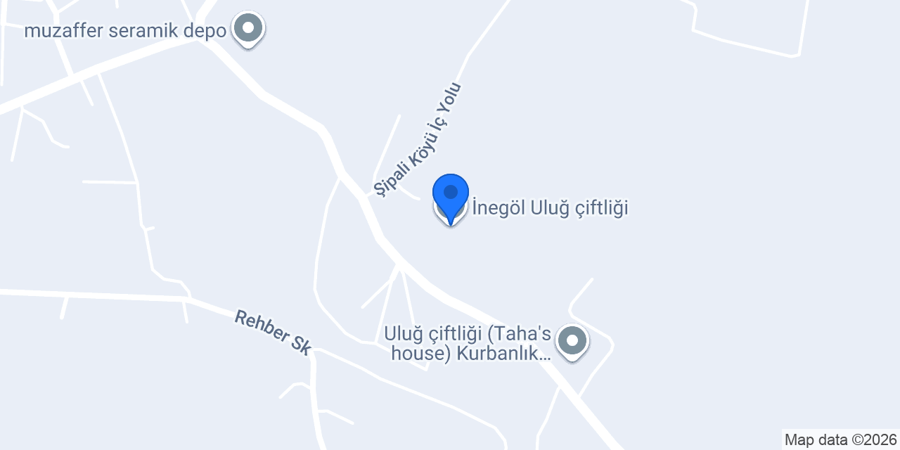 İnegöl Uluğ çiftliği konumu