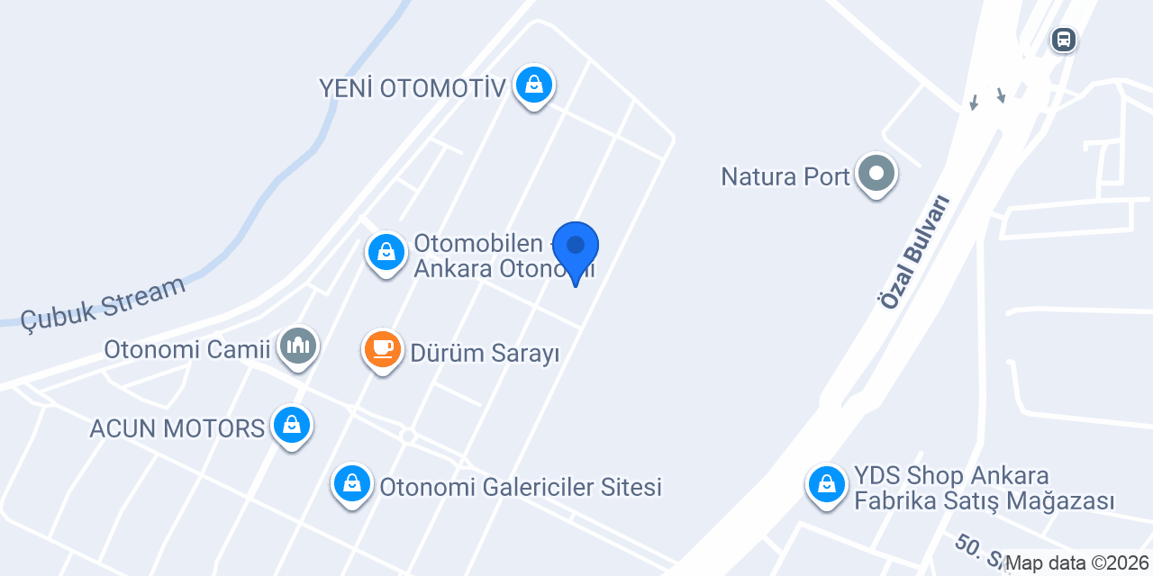 ÇETİNLER Autohaus konumu