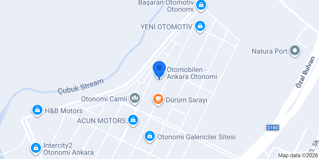 Otomobilen - Ankara Otonomi konumu