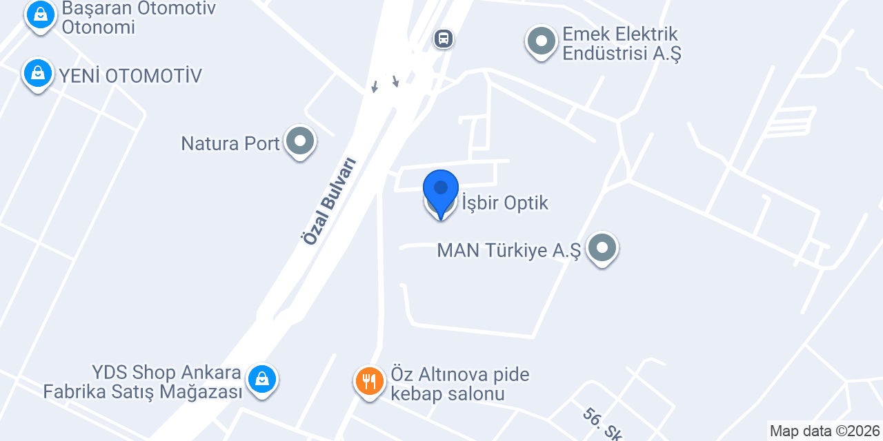 İşbir Optik konumu