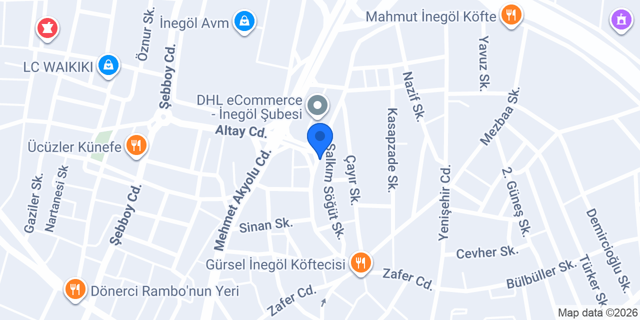 Aksu Ticaret konumu