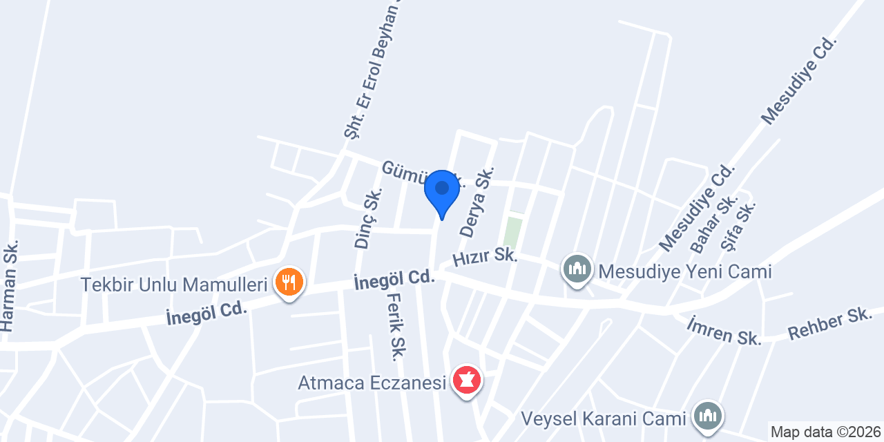 İnegöl LİDER EMLAK konumu