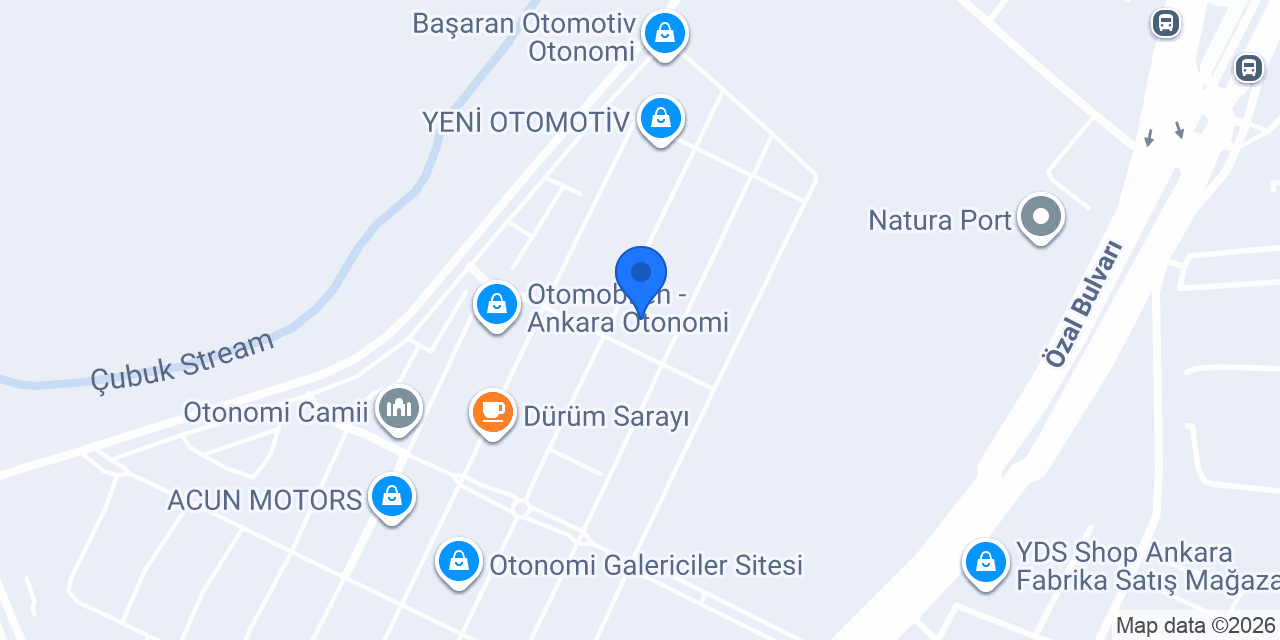 ULUSOY OTOMOTİV ANKARA konumu