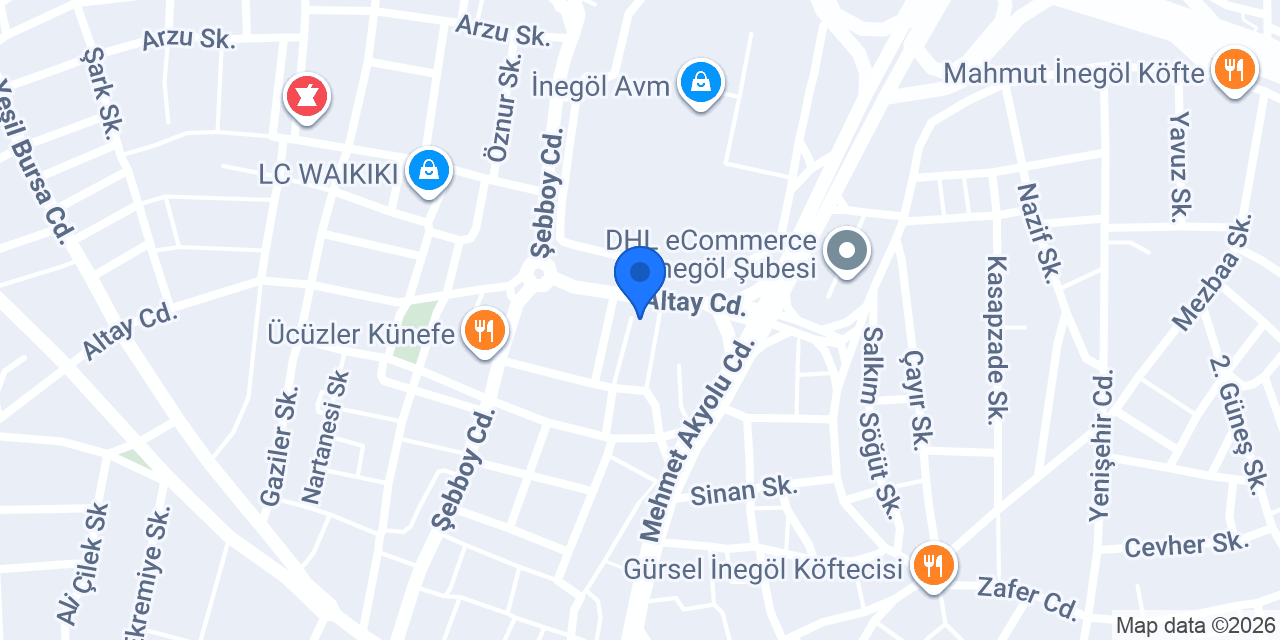avm inegöl taksi konumu