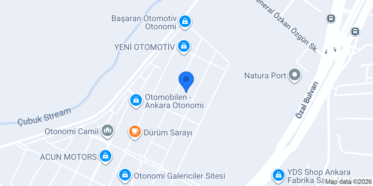 Ahi Güven Motorlu Araçlar konumu