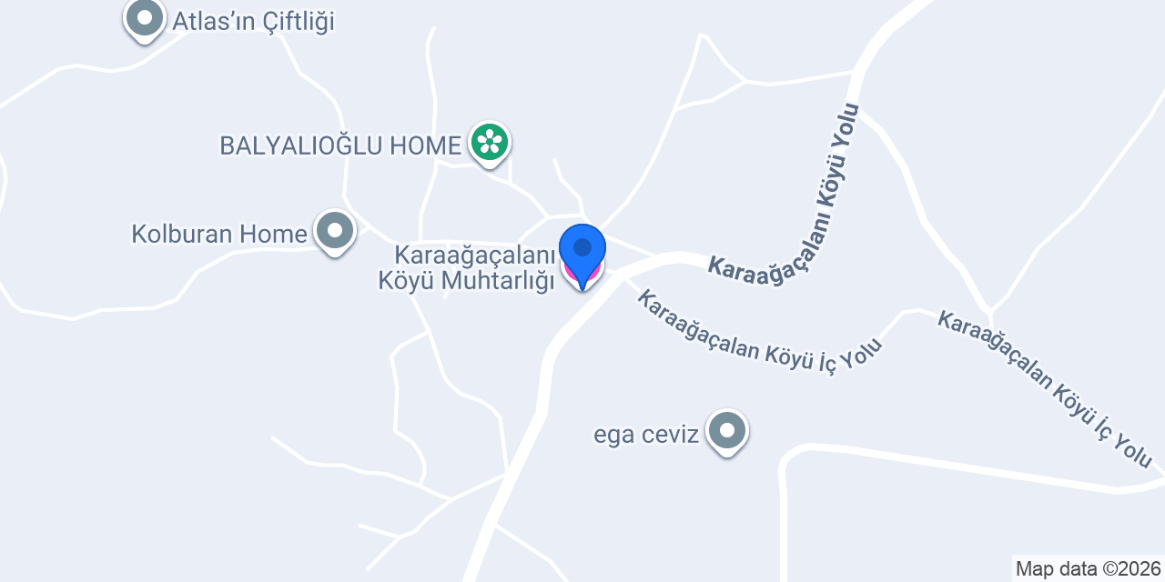 Karaağaçalanı Köyü Muhtarlığı konumu