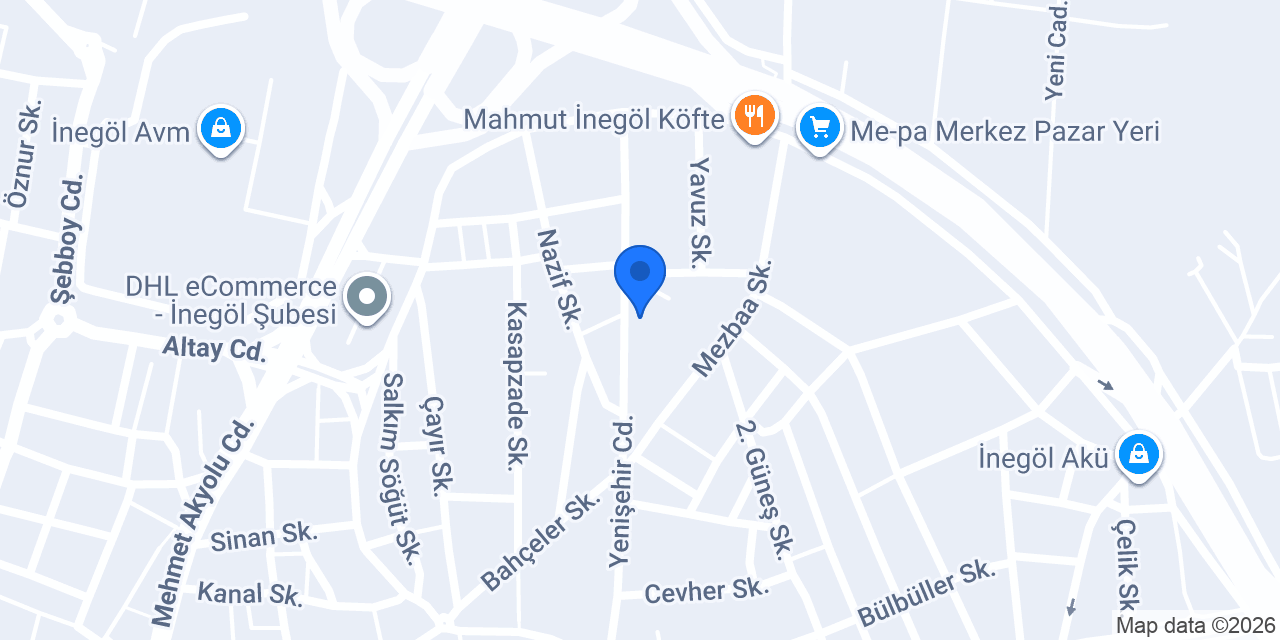İnegöl oruç tarım konumu