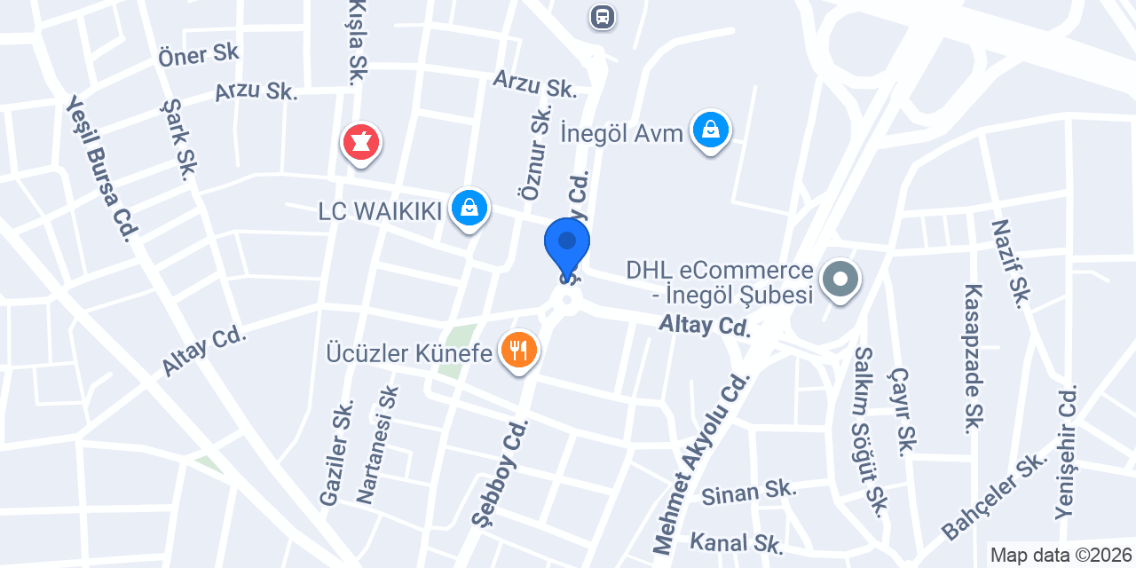 Cadde Dürüm İnegöl konumu