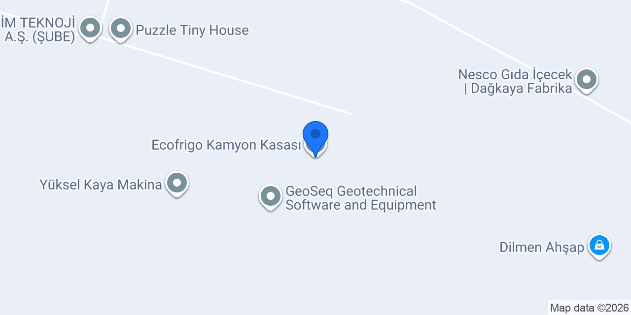 Ecofrigo Kamyon Kasası konumu