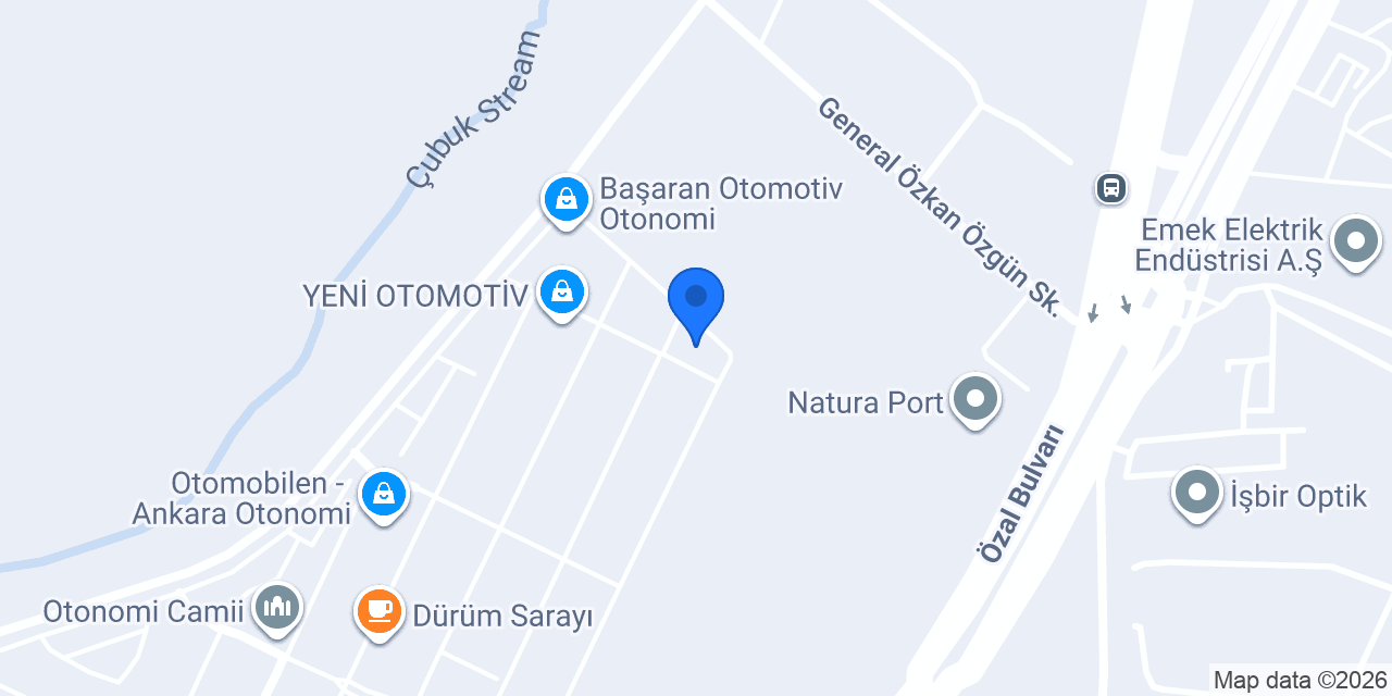 Toprak Otomotiv konumu