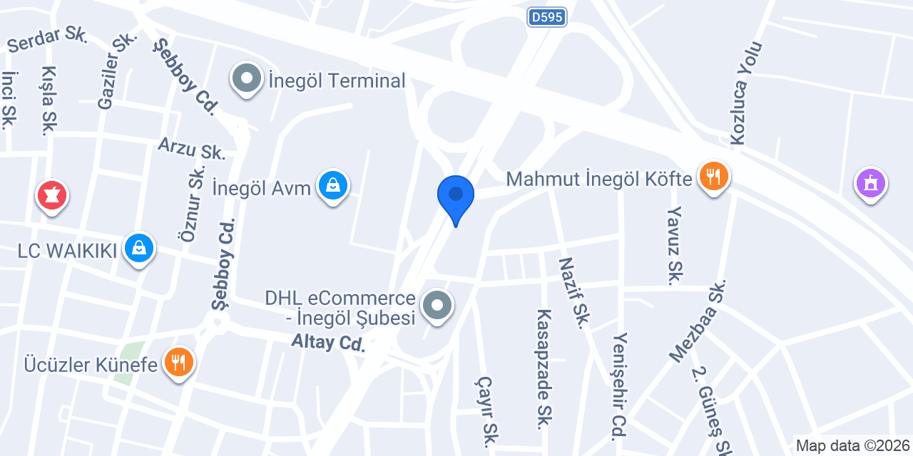 İnegöl Sağlık Kliniği konumu