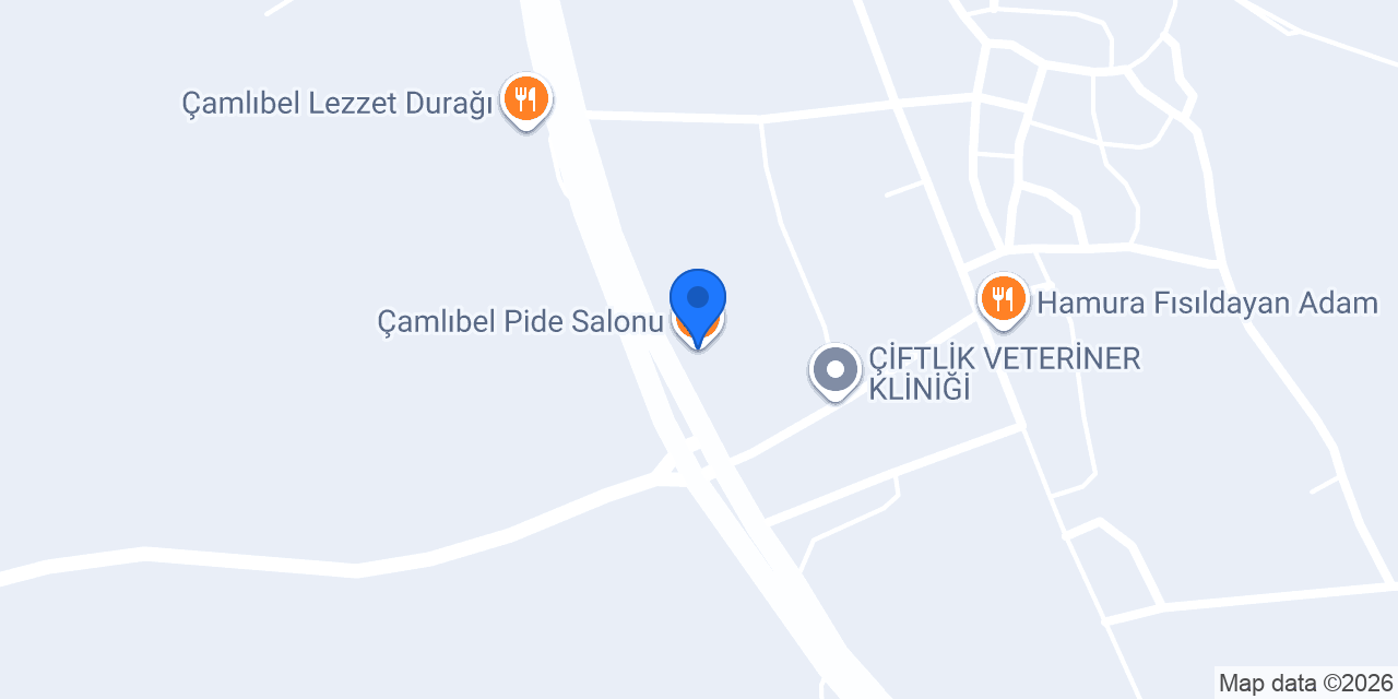 Çamlıbel Pide Salonu konumu