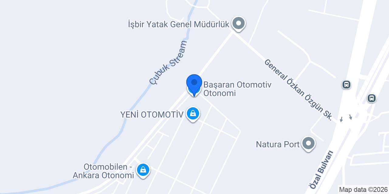Başaran Otomotiv Otonomi konumu