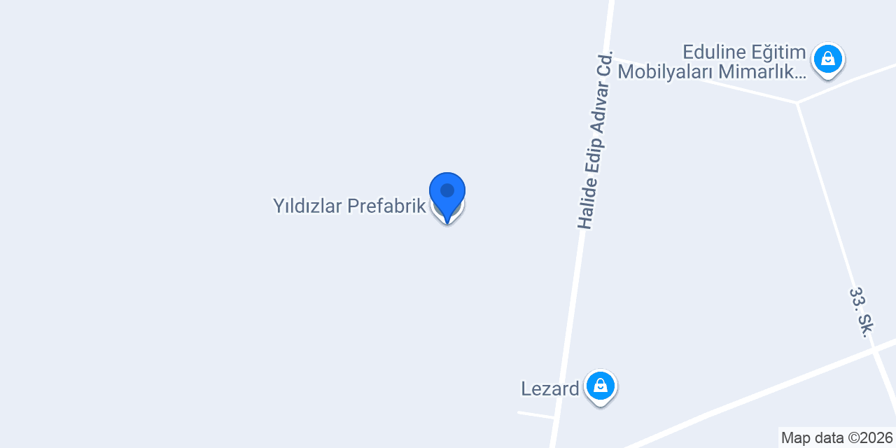 Yıldızlar Prefabrik konumu