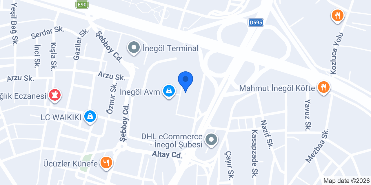 Street Co. İnegöl Avm konumu