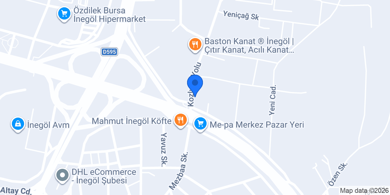 İnegöl Yalıtım konumu
