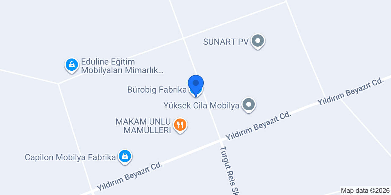 Bürobig Fabrika konumu