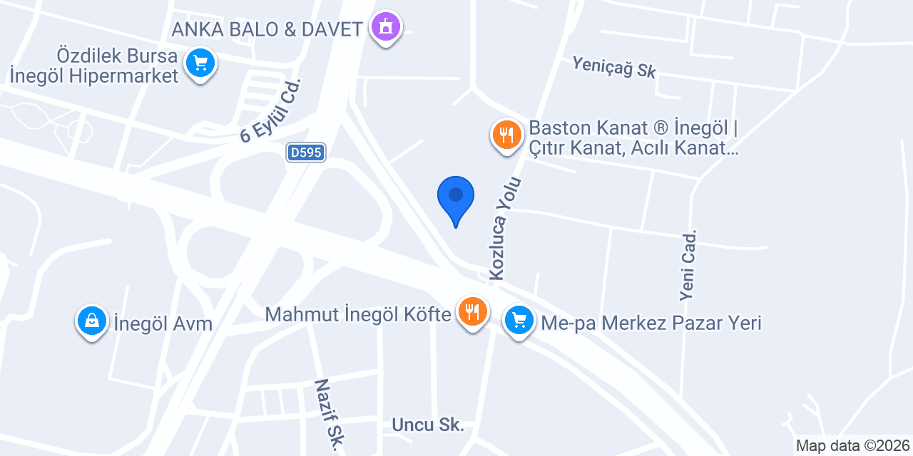 Rekor İş Makinaları konumu