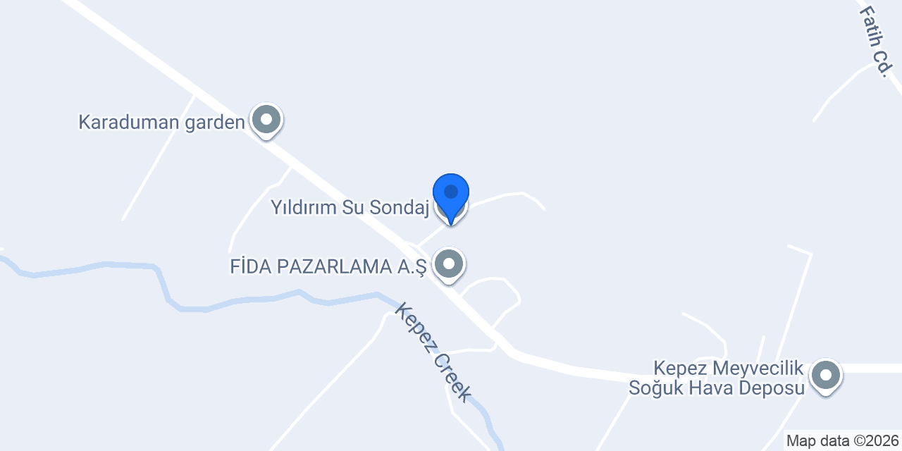 Yıldırım Su Sondaj konumu