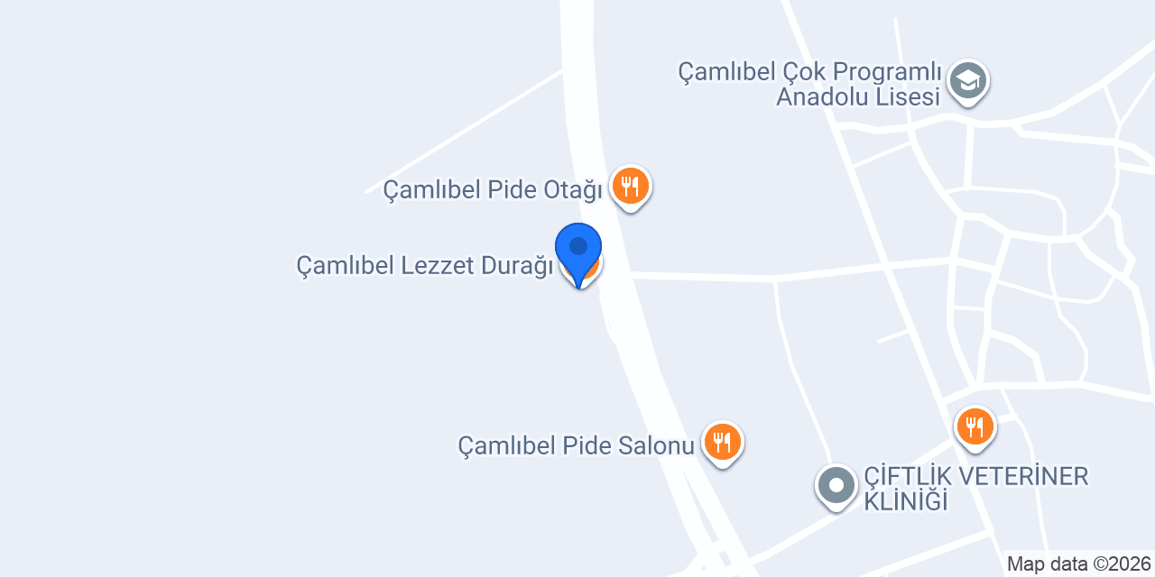 Çamlıbel Lezzet Durağı konumu