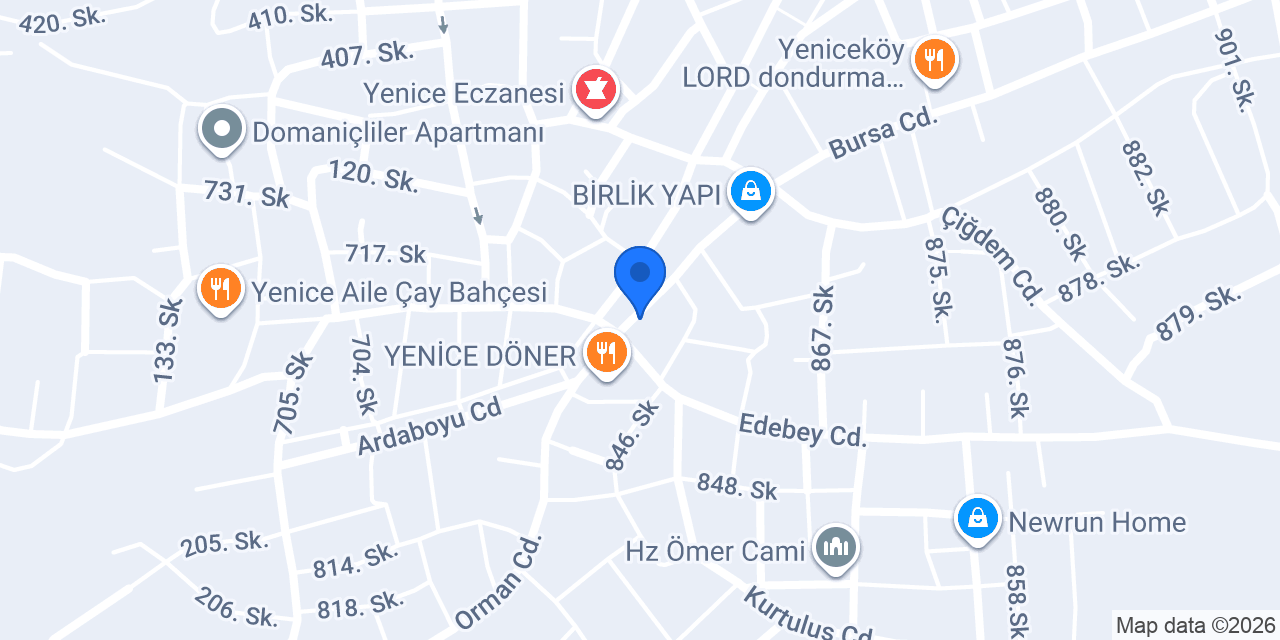 BİTAT DÖNER konumu