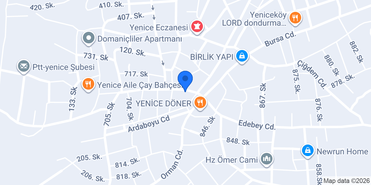 Ergaz Tüp Bayi konumu